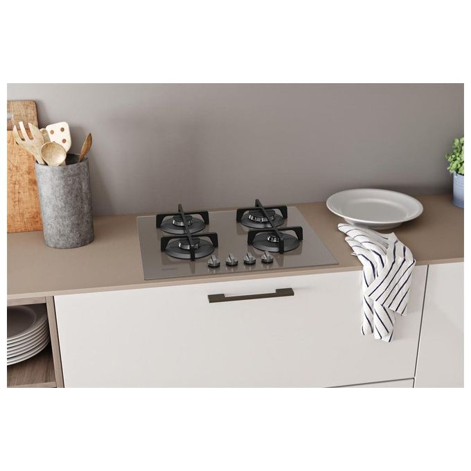 Indesit ING 61T-TD Piano Cottura a Gas 4 Zone 59 cm Marrone