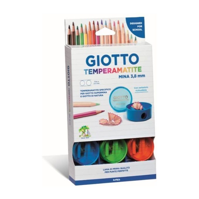 Giotto Temperamatite Diametro 3,8mm 12 Pezzi