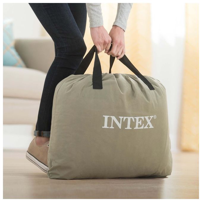 Intex Materasso Casa Singolo Dura Beam Tecnologia Fiber-Tech Con Pompa Elettrica