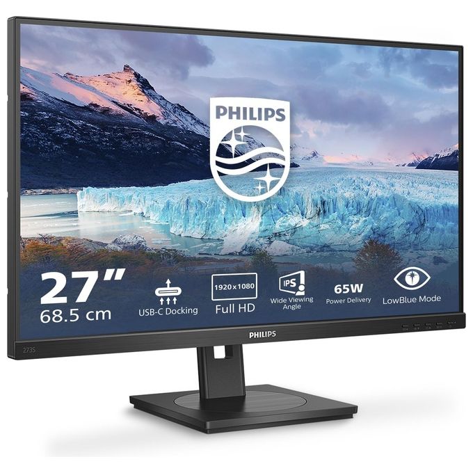 Philips S Line 273S1-00 Monitor Pc 27'' 1920x1080 Pixel Full HD LCD Nero