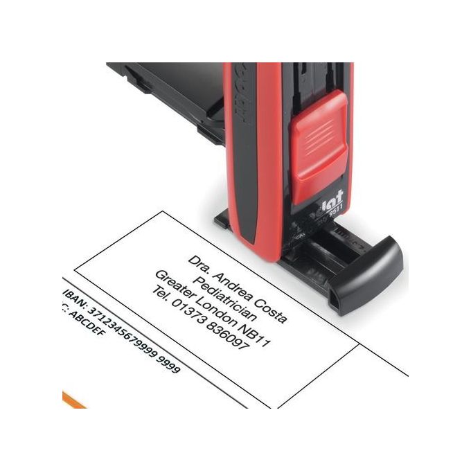 Trodat Pocket Printy 9512 Nero Rosso Fuoco