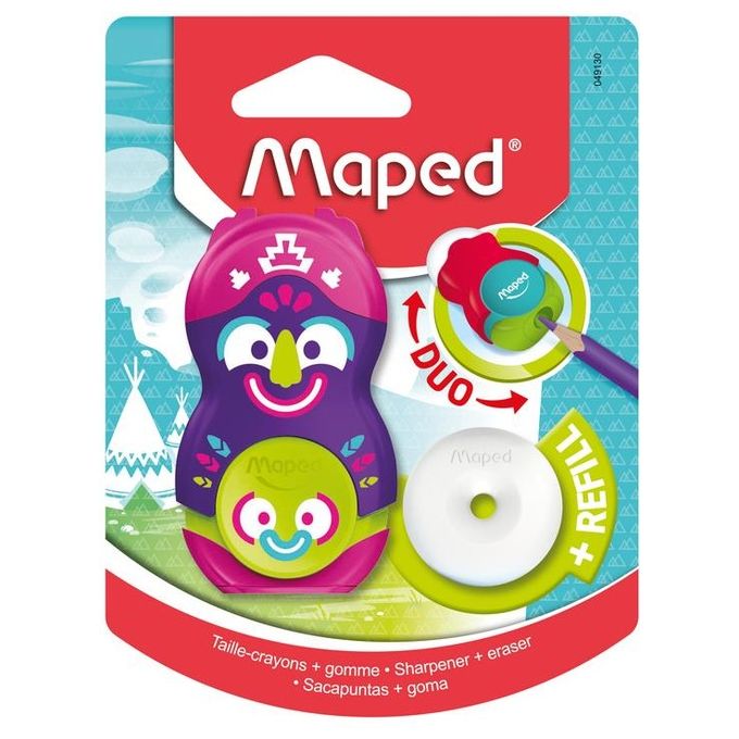 Maped Gomma Temperino Duo Loopy Colori Assortiti