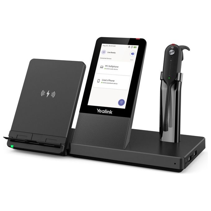 Yealink WH67 Teams Sistema di Audioconferenza Personale Bluetooth Nero
