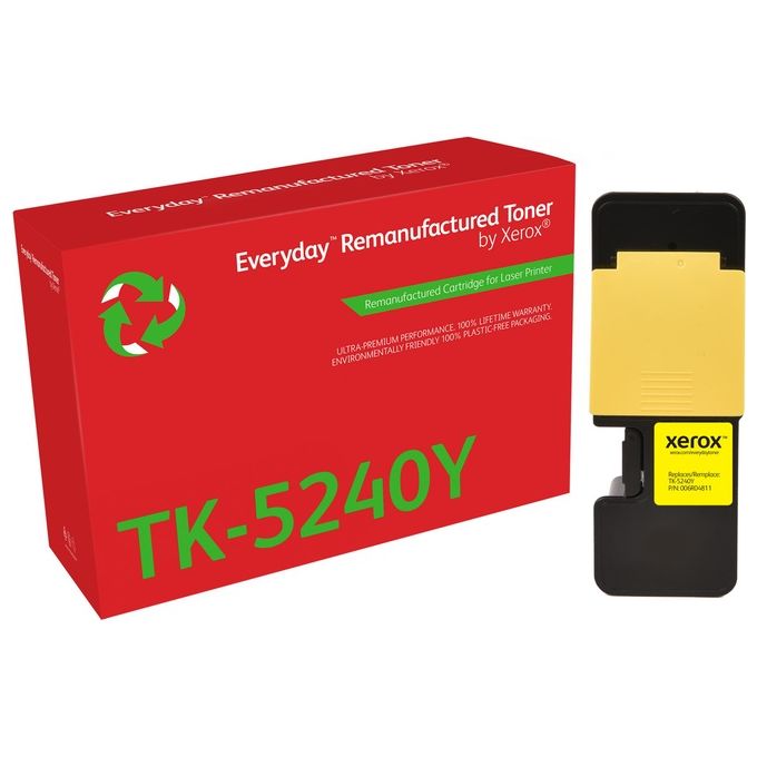 Everyday di Xerox Toner Rigenerato Giallo Compatibile con Kyocera Tk-5240y