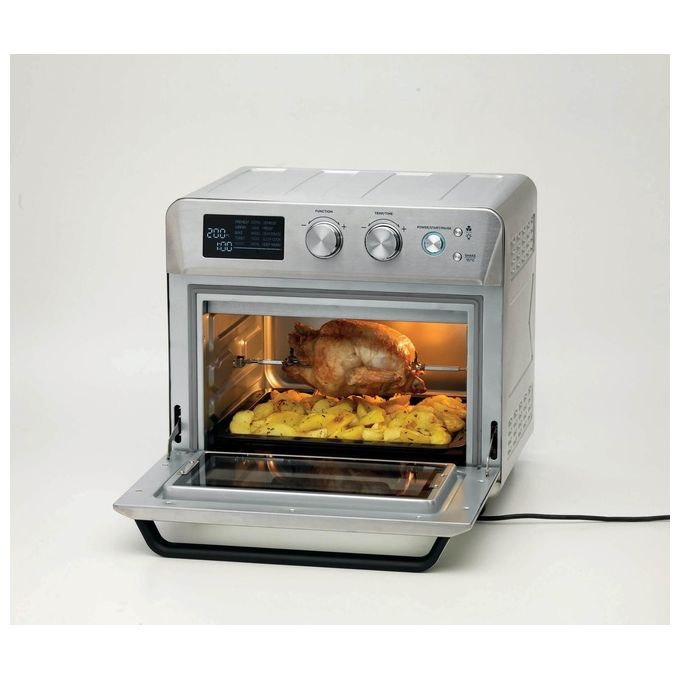 Ariete 4629 Friggitrice ad Aria e Forno 25 Litri 1700W 15 Funzioni di Cottura Silver