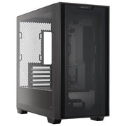 ASUS A21 Case micro-ATX, Radiatori fino a 360 mm, Schede Grafiche fino a 380 mm, Raffreddamento efficace, Cable Management, Chassis Nero