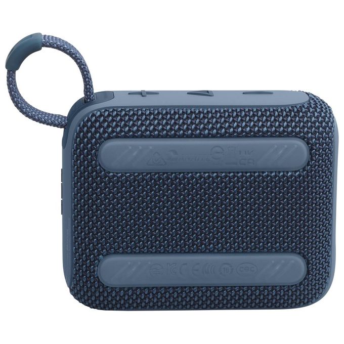 JBL GO 4 Speaker Bluetooth Portatile Altoparlante Wireless con Design Compatto Waterproof e Resistenza alla Polvere IP67 fino a 7 h di Autonomia USB Compatibile con App Portable Blu