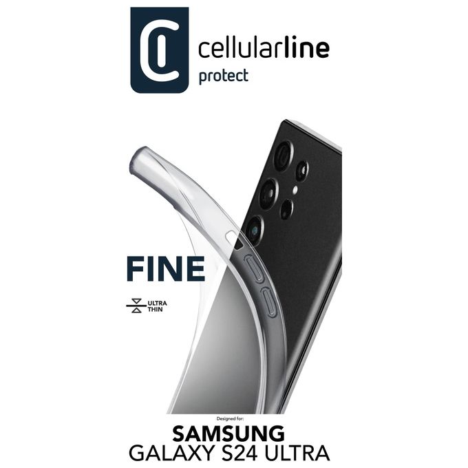 Cellular Line Cover Fine per Samsung Galaxy S24 Ultra Clear