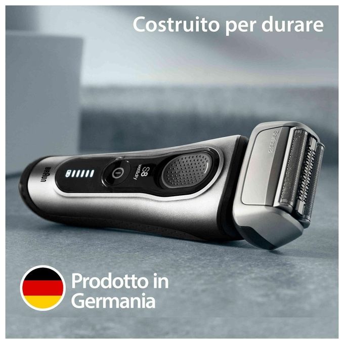 Braun Series 8 8517s WeteDry Rasoio Elettrico Galvano Silver