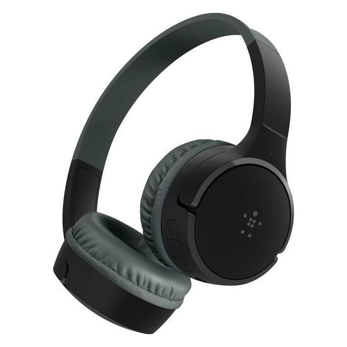 Belkin SoundForm Mini Cuffie Wireless per Bambini con Microfono Nero