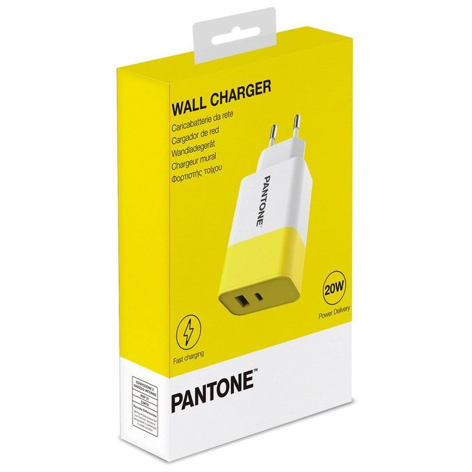 Pantone Caricabatterie da Rete 20W Yellow