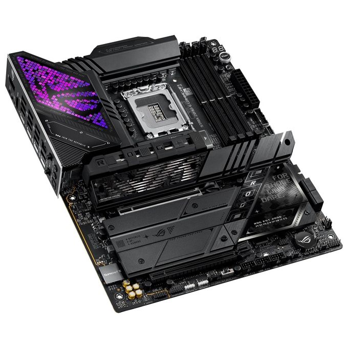 ASUS ROG Strix Z890-E Gaming WiFi Scheda Madre Intel ATX 18122 Fasi di Alimenrtazione Slot DDR5 PCIe 5.0 GPU di Nuova Generazione 7 slot M.2 WiFi 7 AI Overclocking AI Networking II