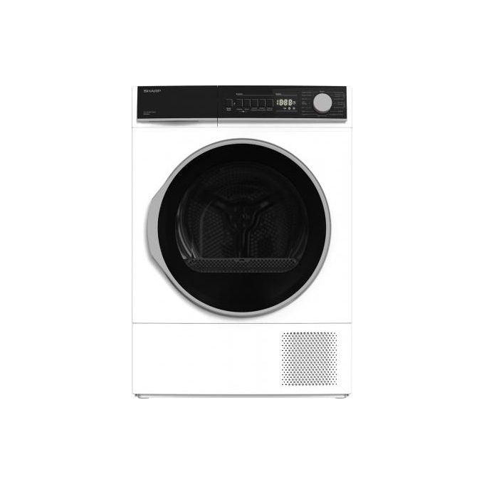 Sharp KD-NHB8S7GW21 Asciugatrice 8 Kg Classe A con Pompa di Calore Profondita' 56 cm Partenza Ritardata colore Bianco