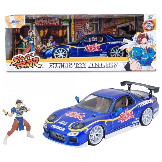 Jada Street Fighter Chun-Li 1:24 Mazda RX7