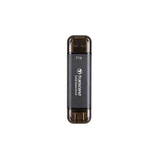 Transcend ESD310C Dual USB Portable SSD 1Tb Nero