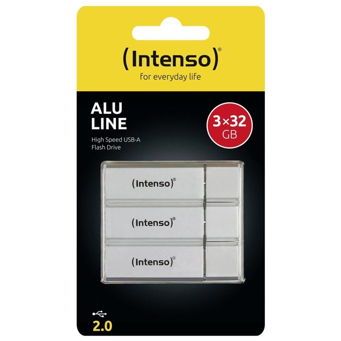 Intenso 3521483 Alu Line Chiavetta USB 32 GB USB 2.0 Argento