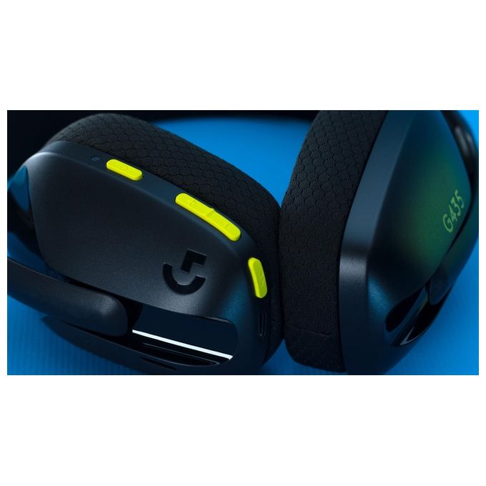 Logitech G435 LIGHTSPEED Cuffie Gaming Wireless Bluetooth -Over Ear Microfoni Integrati Nero