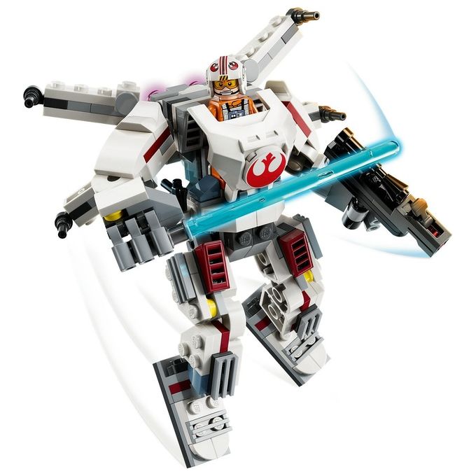 LEGO Star Wars Mech X-Wing di Luke Skywalker Veicolo Robot Giocattolo Simile all'Astronave Set di Giochi d'Avventura per Bambini e Bambine da 6 Anni in su Piccolo Regalo da Collezione 75390