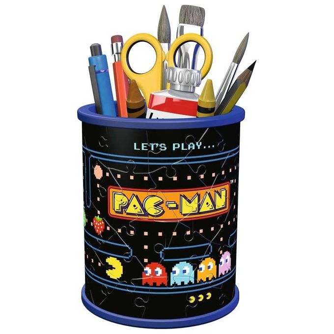 Ravensburger 3D Puzzle Portapenne Pac-Man 54 Pezzi