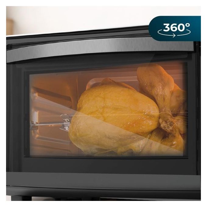 Cecotec Forno BakeandToast 4600 Black Gyro 46 Litri 2000W 12 Funzioni con Girarrosto