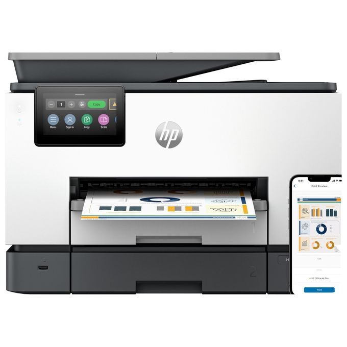 HP OfficeJet Pro Stampante Multifunzione 9130b Colore Copia Scansione Fax Wireless