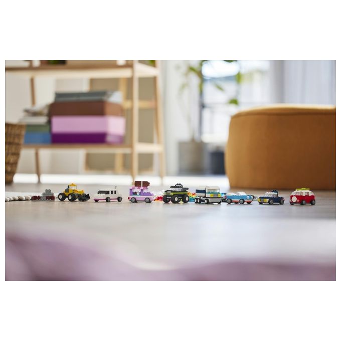 LEGO Classic 11036 Veicoli Creativi, Modellini di Auto in Mattoncini, Macchine Giocattolo per Bambini e Bambine 5+ Anni