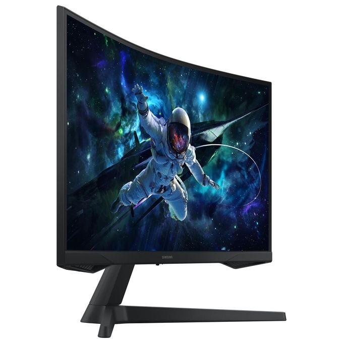 Samsung Monitor Gaming Odyssey G5 (S27CG554) Curvo (1000R) 27'' 2560x1440 (WQHD 2K) HDR10 VA 165 Hz 1 ms (MPRT) FreeSync HDMI Display Port Ingresso Audio Flicker Free Eye Saver Mode