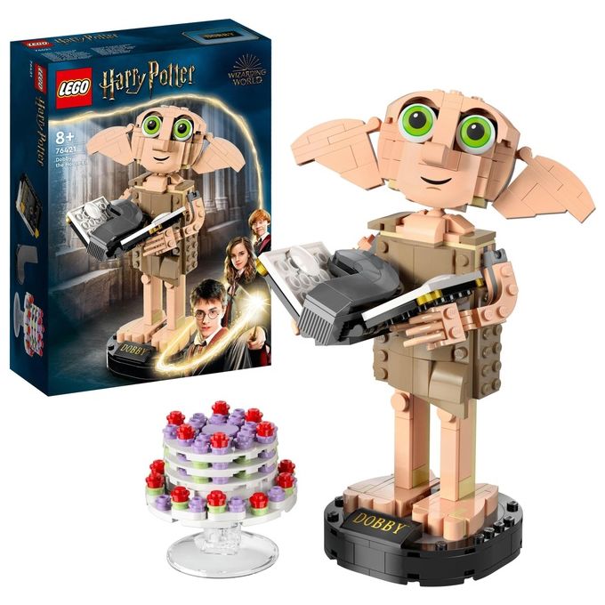 LEGO Harry Potter 76421 Dobby l'Elfo Domestico, Modello Snodabile di Personaggio Iconico, Gioco da Collezione, Regalo 8+ Anni