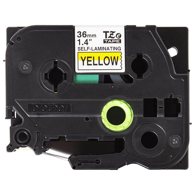 Brother Nastro Stand lam 36mm Nero su Giallo