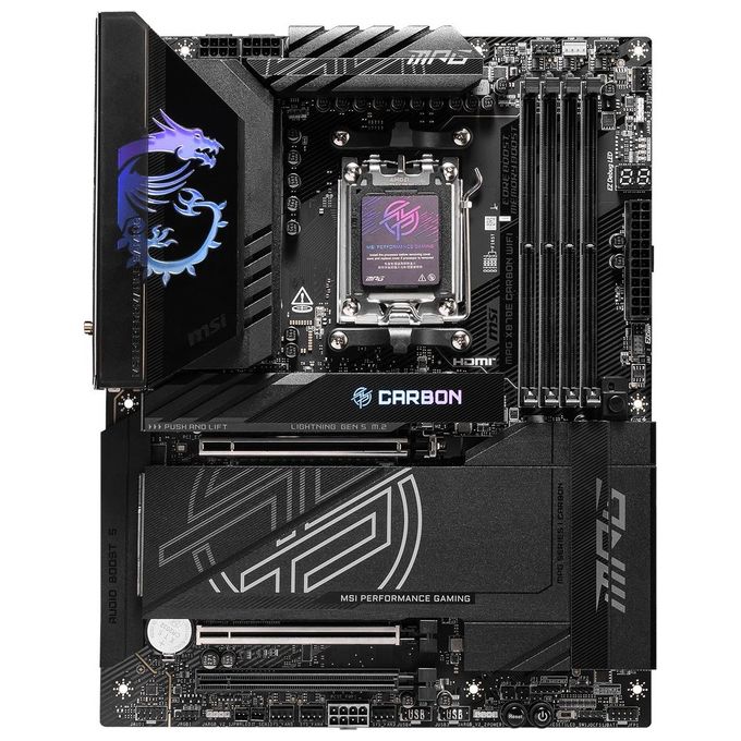 MSI Scheda Madre mpg X870e Carbon Wifix870eam54ddr53pci-ex164m.24sata32usb41usb3.2 Gen2x211usb3.2