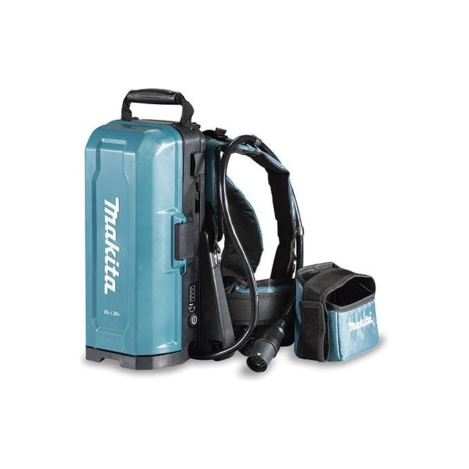 Makita Pdc01 Zaino Adattatore Per 4 Batterie 18V+ 2 Adattatori