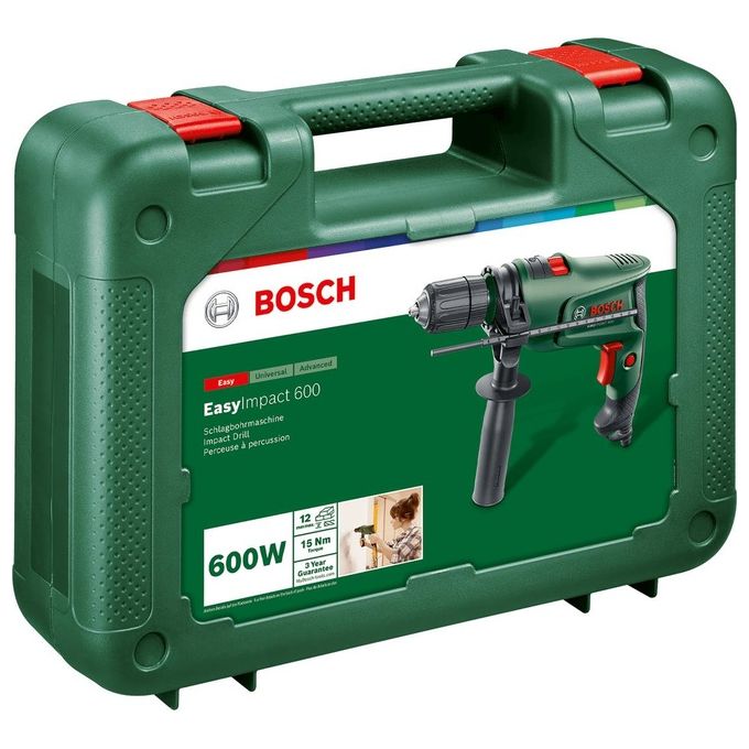 Bosch Trapano Elettrico a Percussione EasyImpact 600 600W in Valigetta