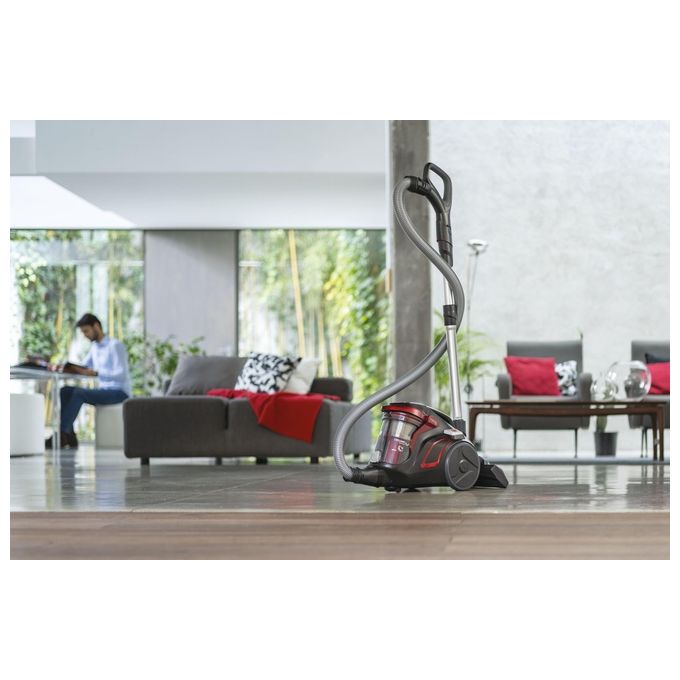 Hoover HP730ALG 011 H-Power 700 Aspirapolvere a Traino con Filo senza Sacco Tecnologia Ciclonica Potenza 850 W Capacita' 2 Litri Cougar Black