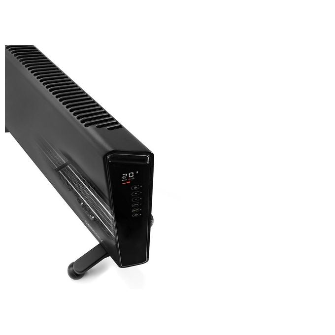 DeLonghi HX65L22 – Termoconvettore elettrico 2200 W, tecnologia ceramica, per ambienti fino a 65 m³, Grigio