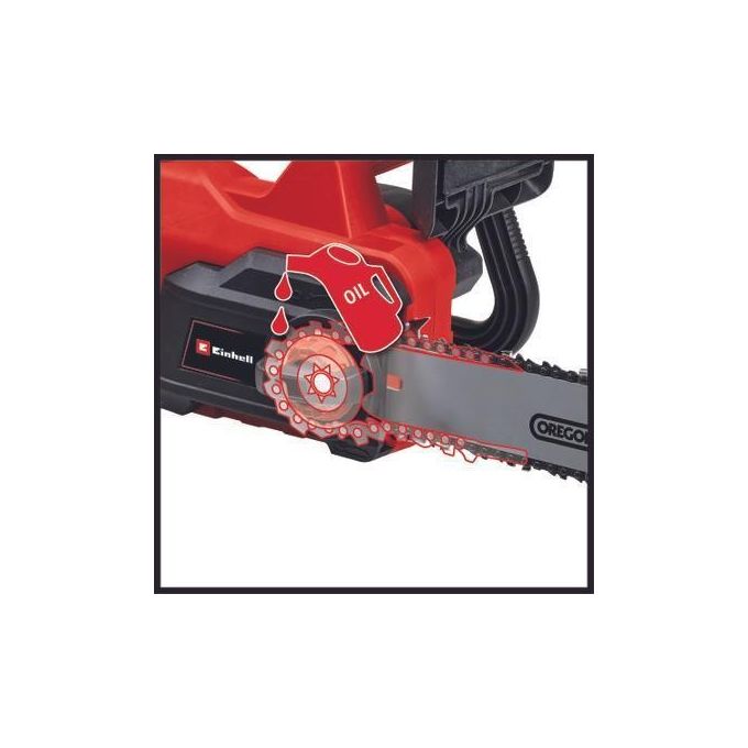 Einhell GC-EC 2040 Motosega Elettrica 2000 W 7100 Giri-min per Efficienza e Potenza in Giardino Nero-Rosso
