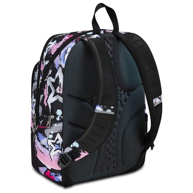Seven Zaino Scuola Advanced Mark On Girl Nero Fucsia