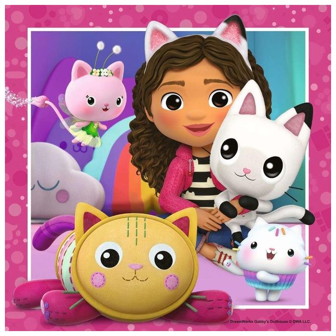 Ravensburger Puzzle Collezione 3x49 Pezzi Gabby's Dollhouse