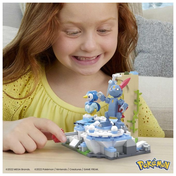 Mattel Mega Pokemon Divertimento sulla Neve per Piplup e Sneasel