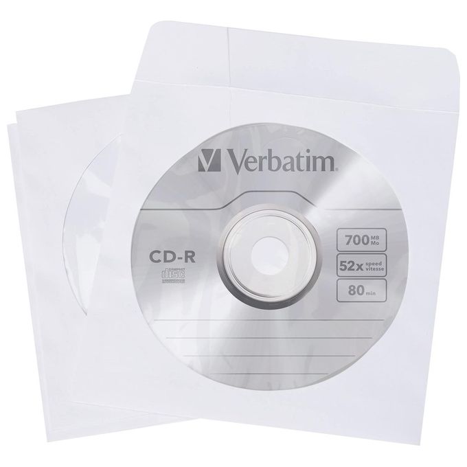 Verbatim Confezion Da 100 Bustine X Cd  Dvd