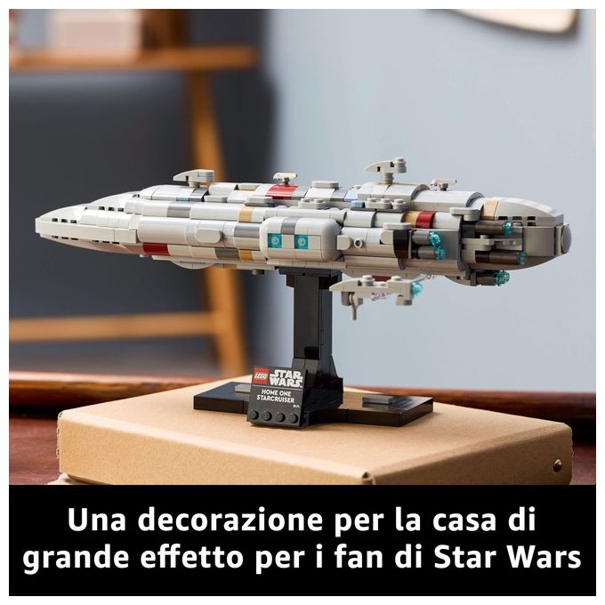 LEGO Star Wars 75405 - Home One Starcruiser, Set da Costruzione con Sala Comando, Hangar e Minifigure, Eta' 10+