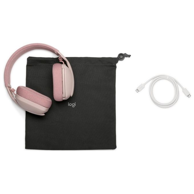 Logitech Zone Vibe 100 Auricolare Wireless a Padiglione Musica e Chiamate Bluetooth Rosa