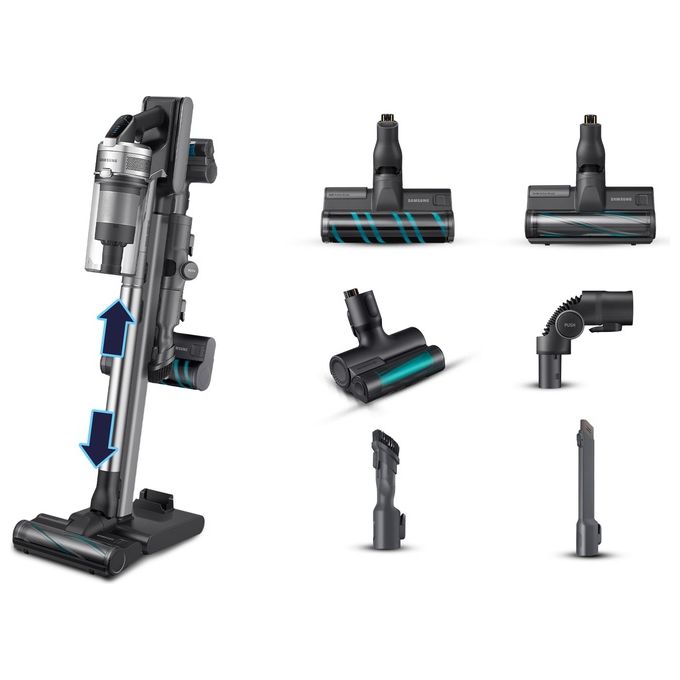 Samsung VS20R9046T3-ET Jet 90 Series Scopa Elettrica Senza Filo Senza Sacco Potenza 200W Autonomia 60 Minuti Spazzola Morbida Parquet Spazzola Tappeti