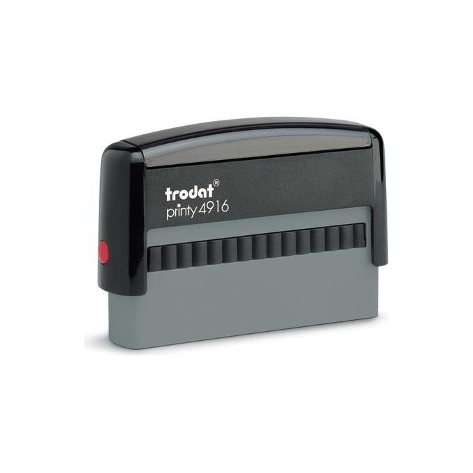 Trodat Single Line Stamp Timbro di Testo Printy 4916 Nero