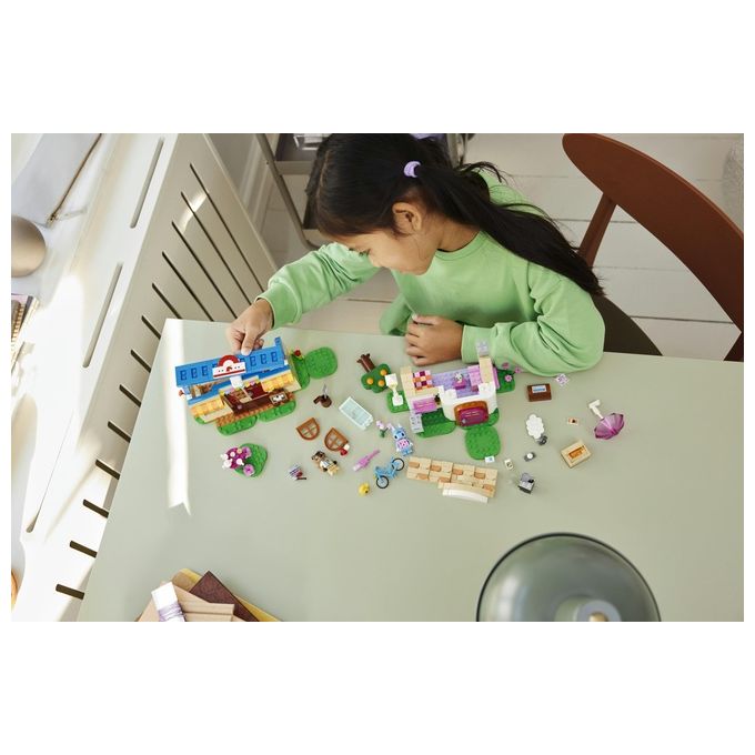 LEGO Animal Crossing 77050 Bottega di Nook e casa di Grinfia, Giochi Creativi per Bambini 7+ con Negozio e Casa Giocattolo