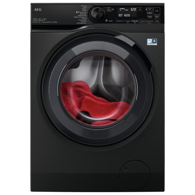 AEG LWR7BLACK Lavasciuga Libera installazione Caricamento Frontale Nero Classe Energetica D