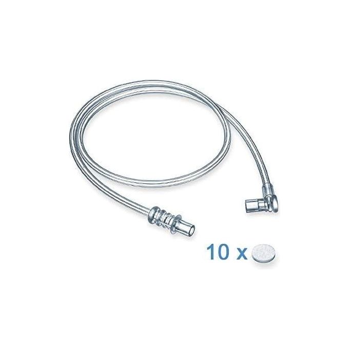 Beurer 602.15  - Accessori di ricambio per aerosol IH 58 e IH60 contiene boccaglio, erogatore nasale, mascherina adulto, mascherina per bambini, tubo flessibile per aria compressa e 10 filtri