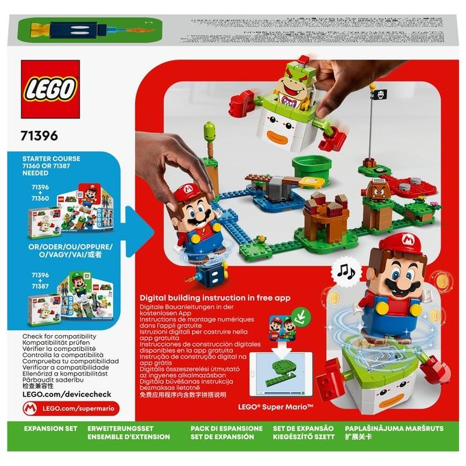 LEGO 71396 Super Mario Clown Koopa di Bowser Junior Pack di Espansione