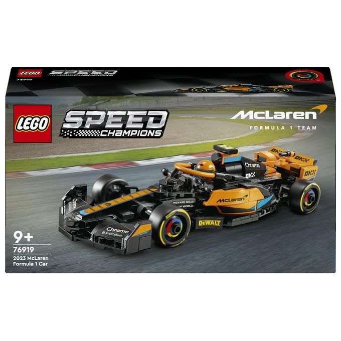 LEGO Speed Champions 76919 Mono Splitposto da Corsa McLaren Formula 1 2023, Macchina Giocattolo F1 per Bambini 9+, Auto da Costruire