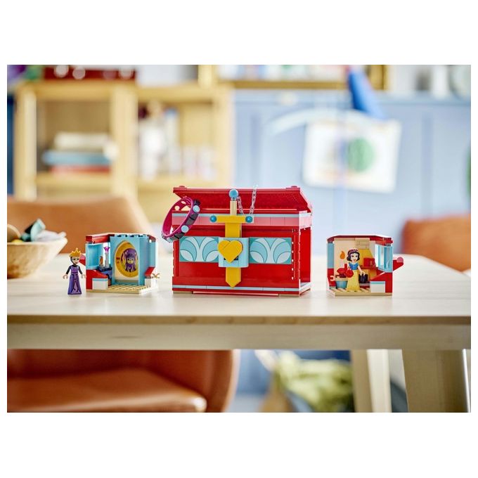 LEGO Disney Portagioie di Biancaneve Giocattolo Principesse da Costruire Giochi per Bambine e Bambini da 6 Anni con Mini Bamboline Accessori e un Braccialetto Personalizzabile Idea Regalo 43276