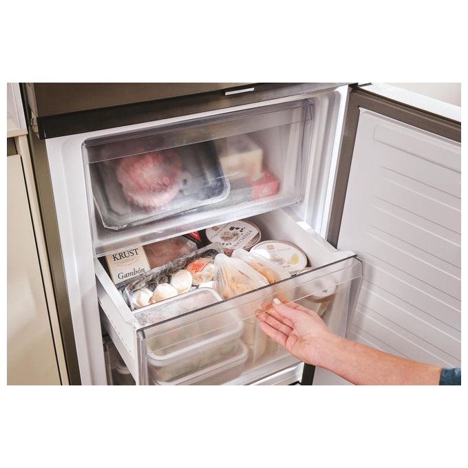 Candy CNCQ2T620EX Frigorifero Combinato 409 Litri Classe energetica E Raffreddamento No Frost colore Inox